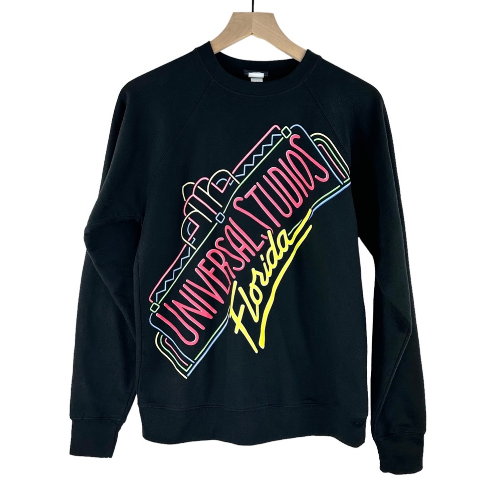 Universal Studios Florida Sweatshirt Womens Size Small Vintage Long Sleeve Black